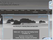 Tablet Screenshot of bellalucepacifica.com